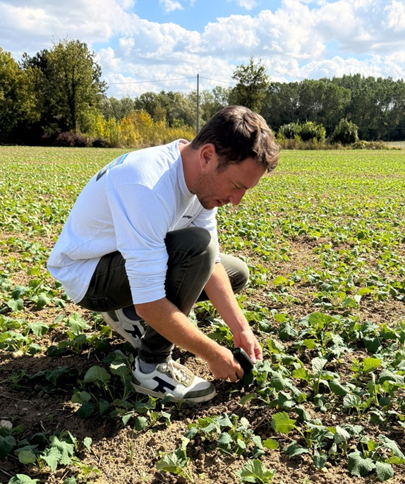 Antoine Fricoteaux utilisant le Nutriscope