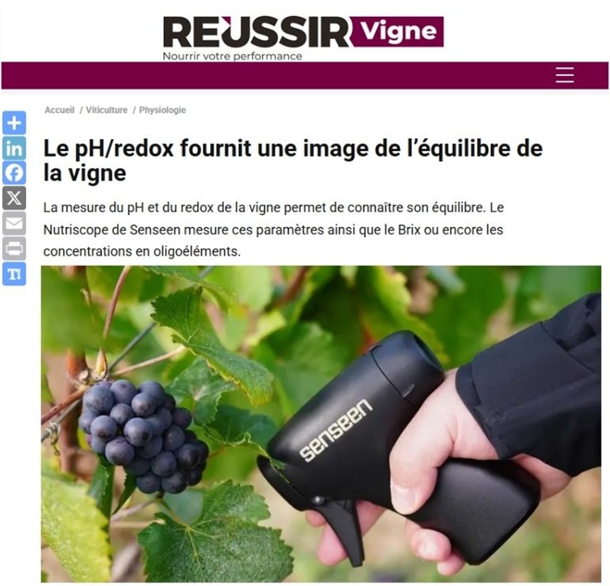 Article Nutriscope Réussir Vigne Mai 2026