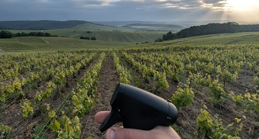 Nutriscope dans une vigne