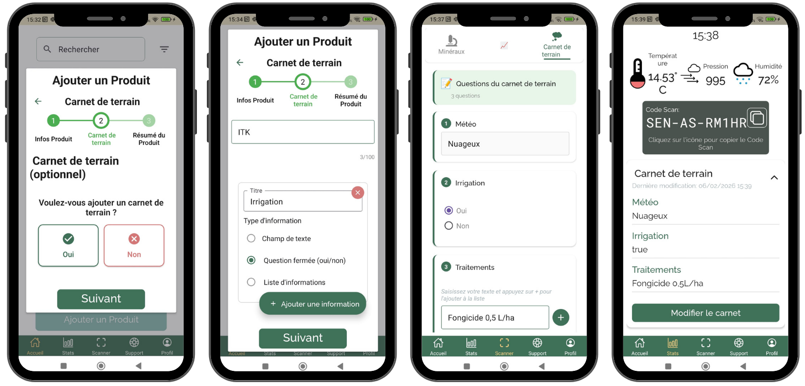 Carnet de terrain du Nutriscope Senseen