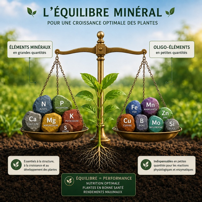 Équilibres entre minéraux et oligo-éléments